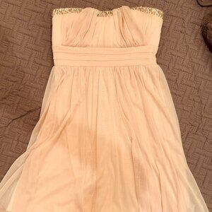 Pale Pink Strapless Prom/Party Dress